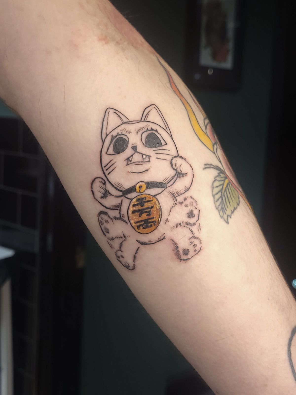 TURBO GRANNY tattoo — anime, arm — by Kayleigh Chaos, tattoo artist in Perth, Scotland